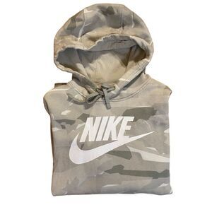 Nike Men's Camo Pullover Hoodie Sweatshirt Multicolor Size S